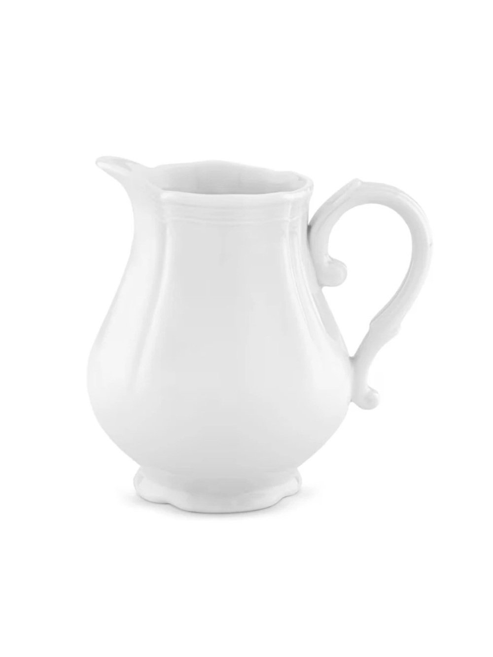 Ginori 1735 Antico Doccia White Milk Pitcher EUC